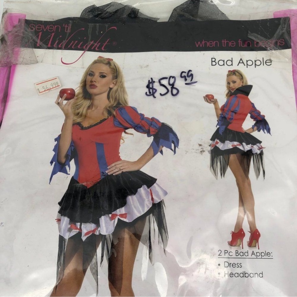 Apple Bad Apple Kids Costume - Red and Blue